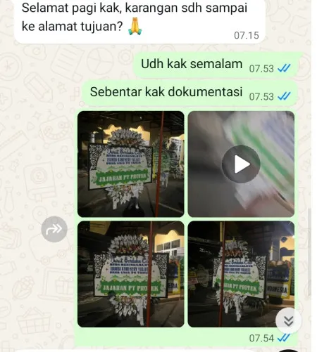 Pengiriman Papan Bunga Selamat Bojongsari