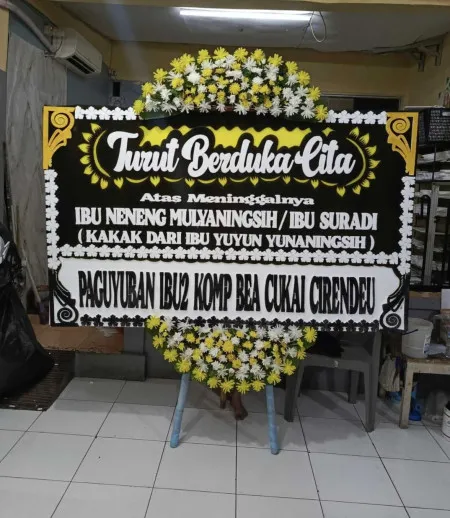 Papan Bunga Duka Bojongsari