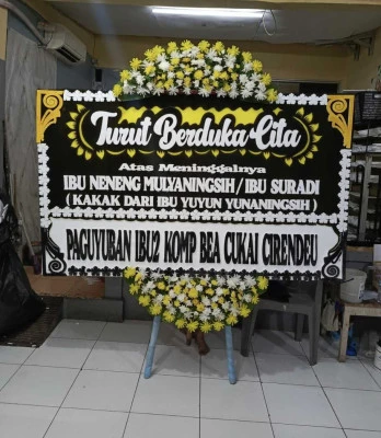 Papan Bunga di Bojongsari